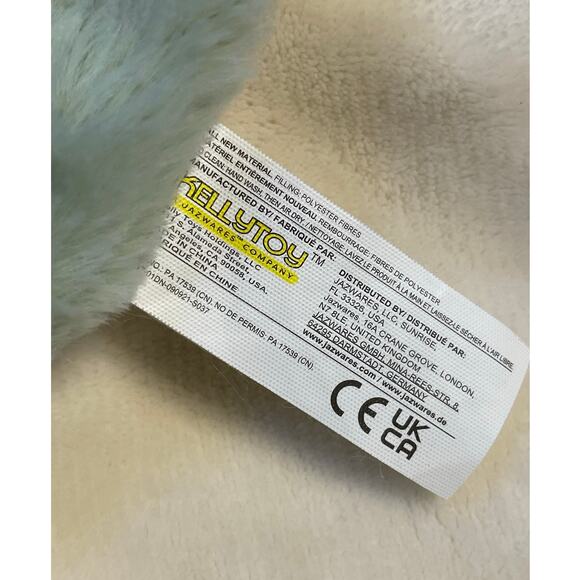 13" K Luxe Baby Dinosaur Lovey Security Blanket Rattle Kellytoy Green Plush Gift - Picture 6 of 7